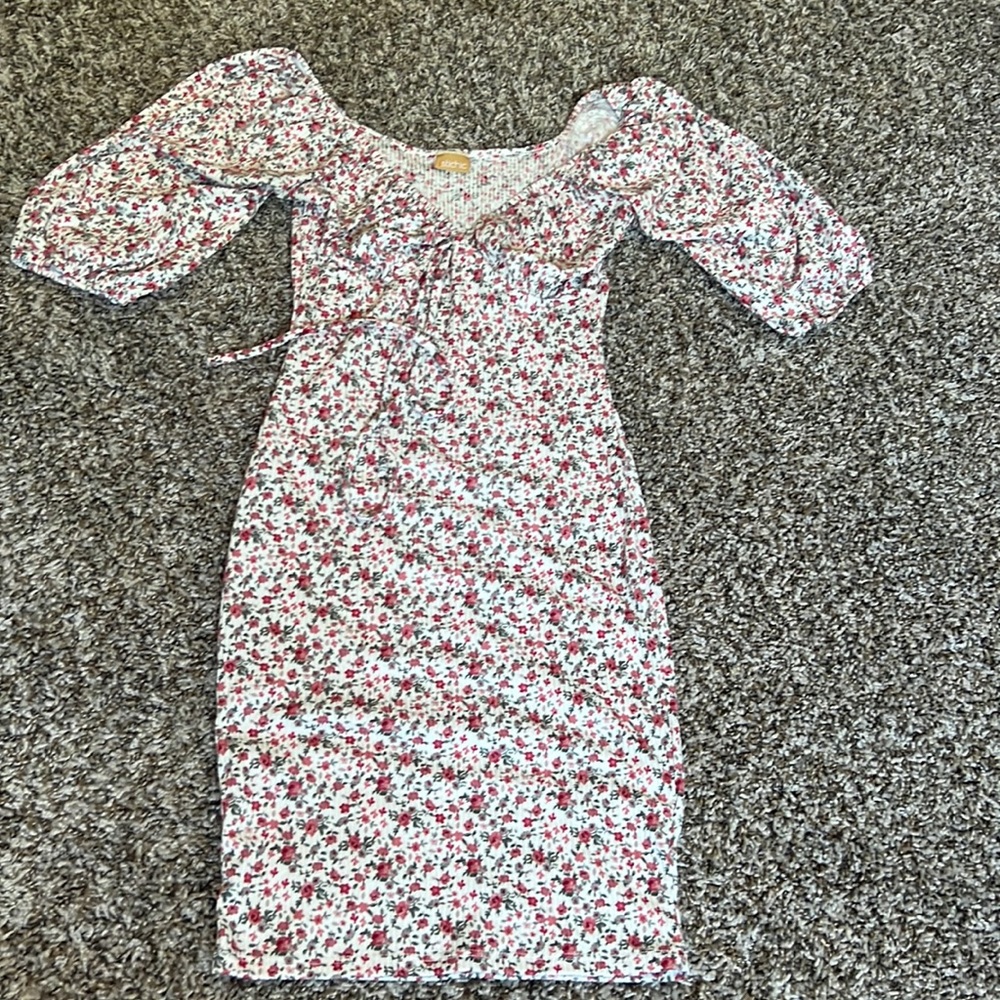 Flower print dress